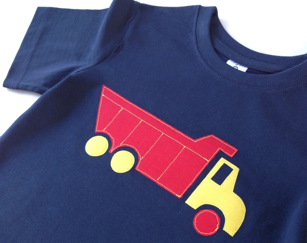 Noisy Kids appliqued Dump Truck T-shirt for children