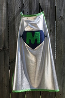 Noisy Kids Personalised Super Cape in Navy and Green