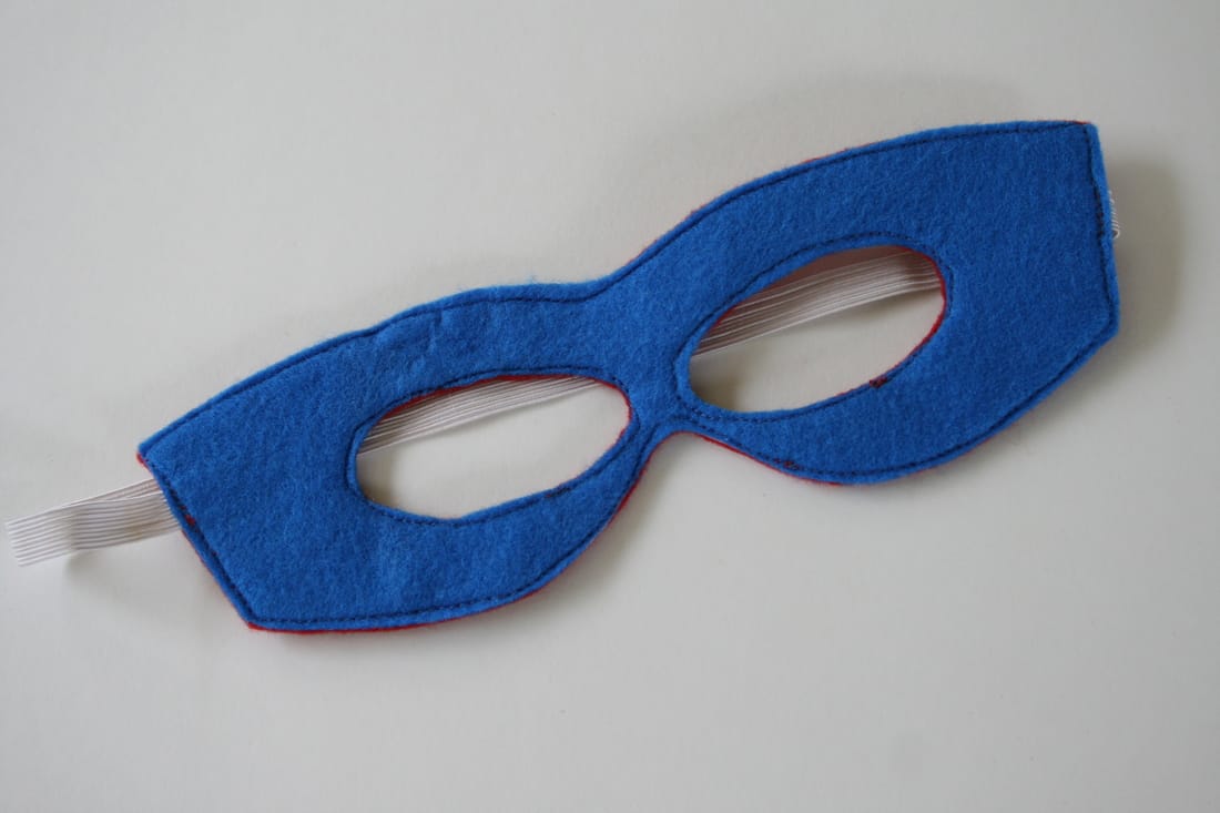 Blue and Red Reversible Super Hero Mask from Noisy Kids
