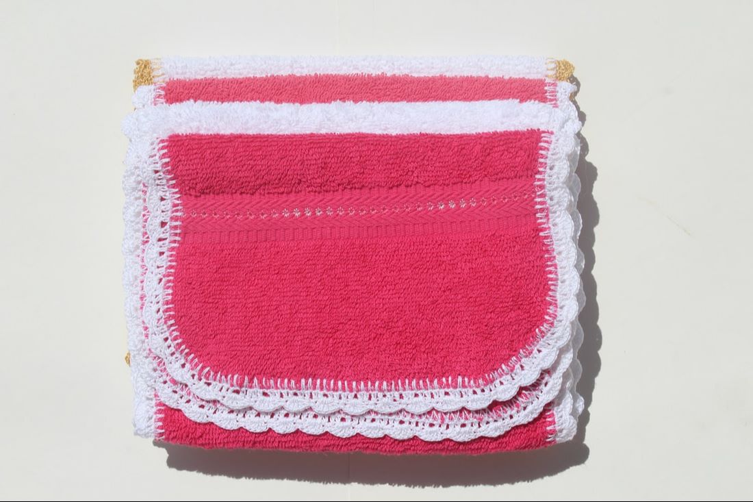 Handmade baby Burp Cloths Crocheted