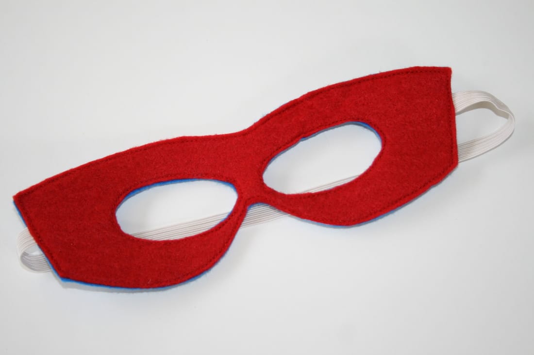 Red Super Hero Mask from Noisy Kids